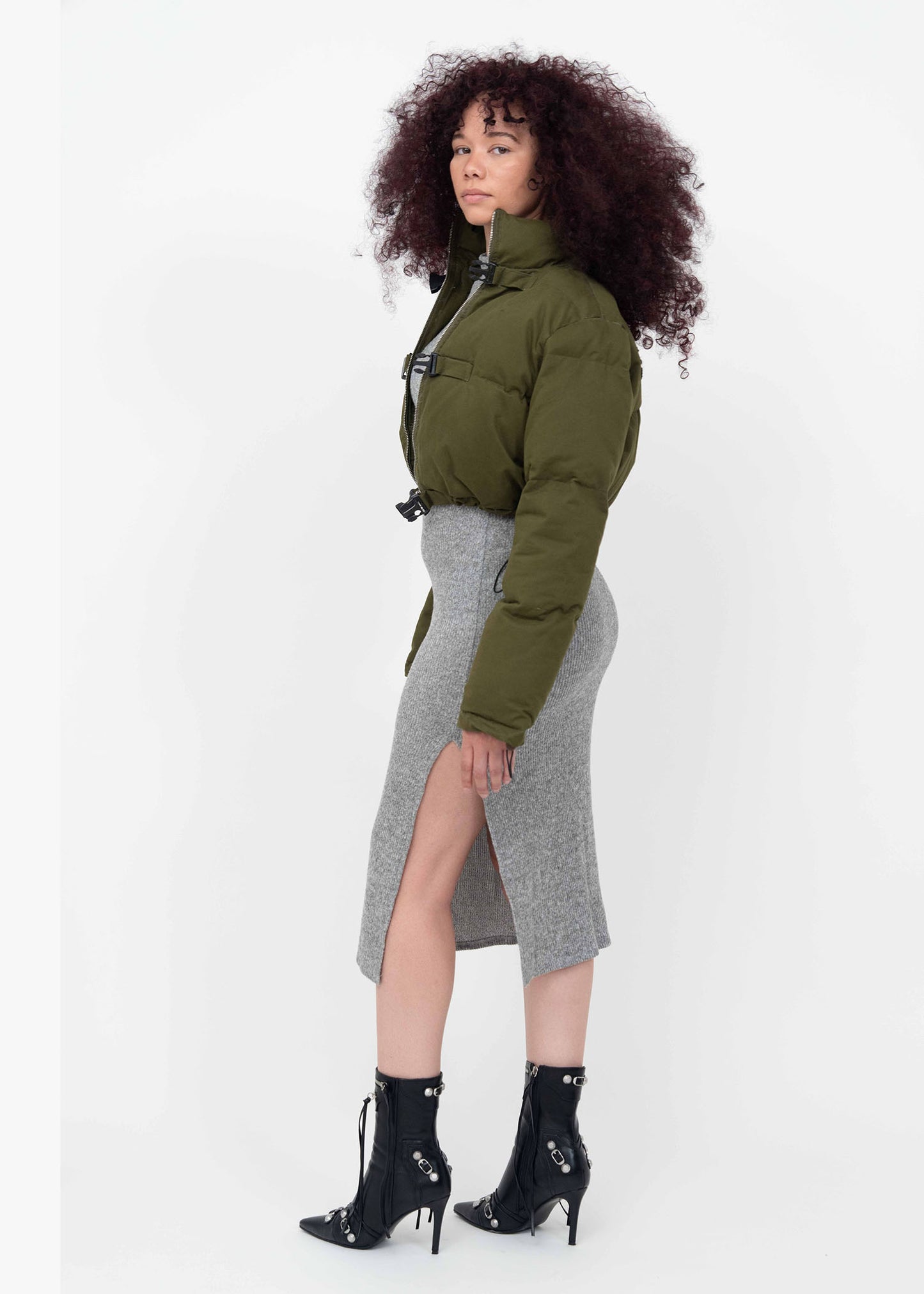 The Racer Crop 'Olive'